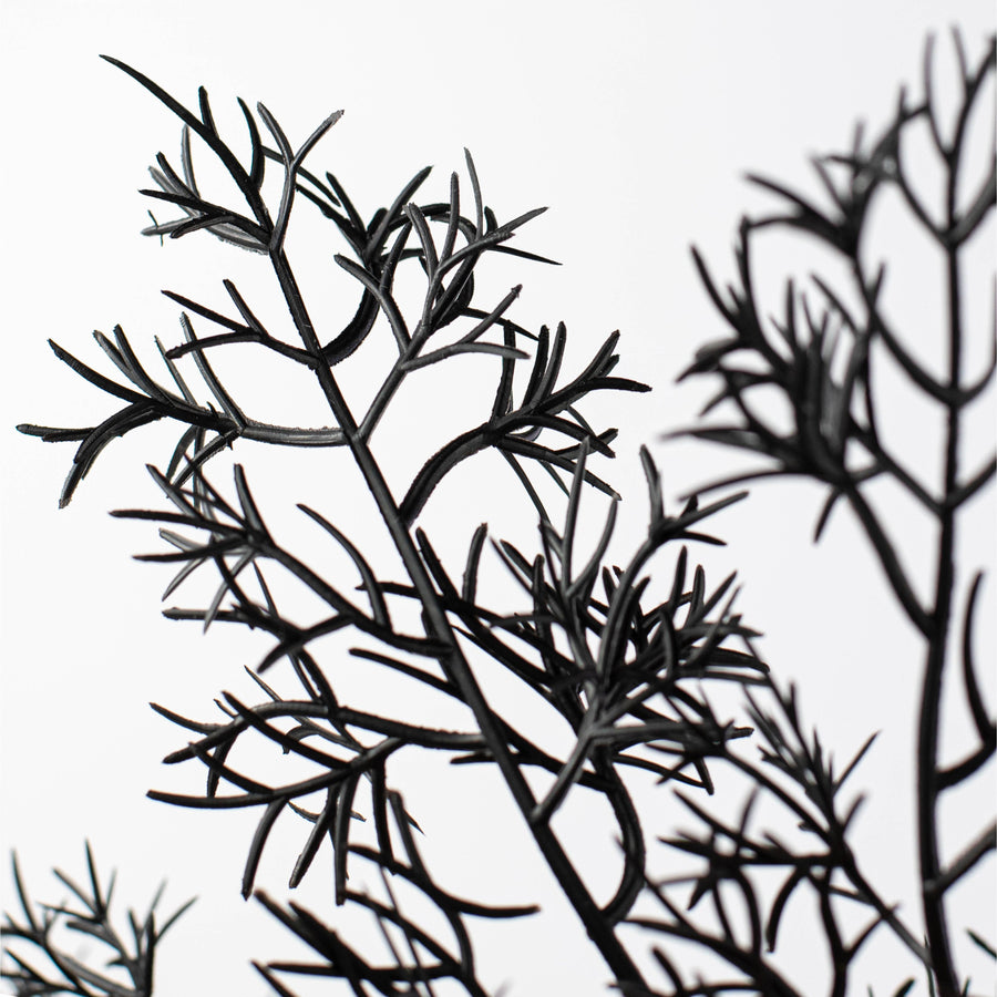 32" Hanging Cedar Bush: Black