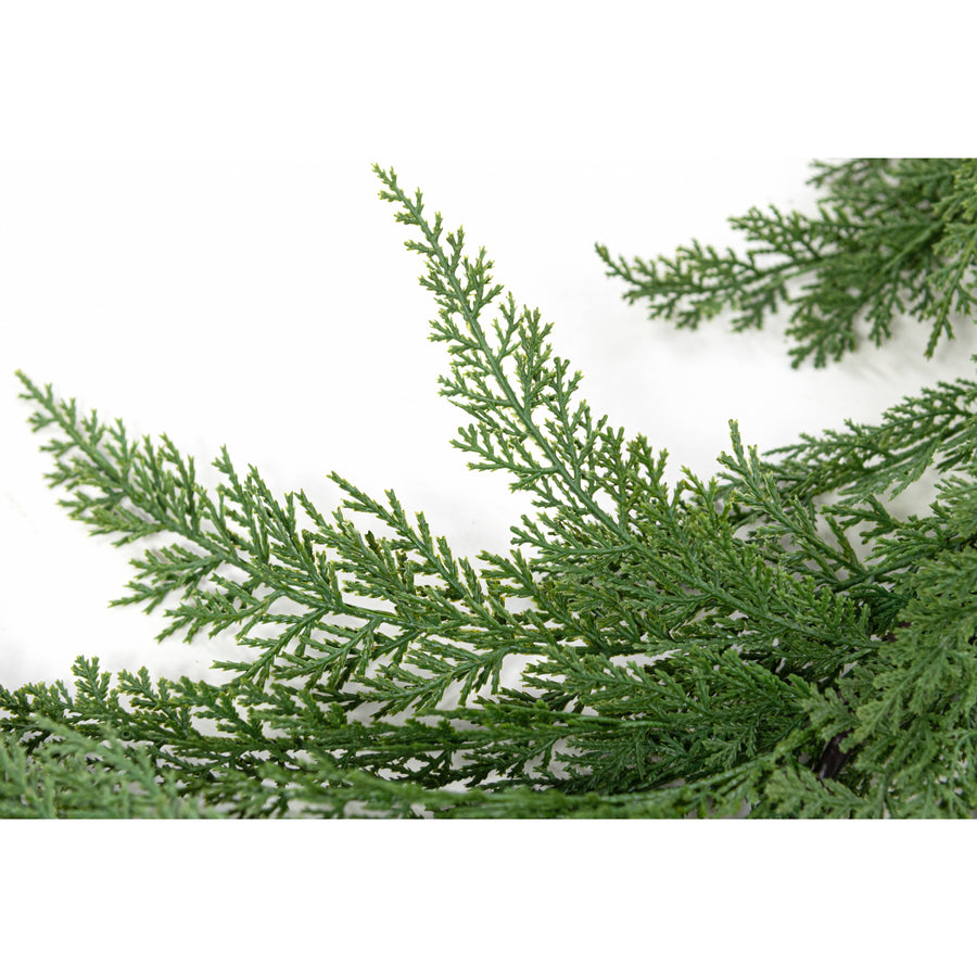 6' Slim Faux Cedar Arborvitae Garland