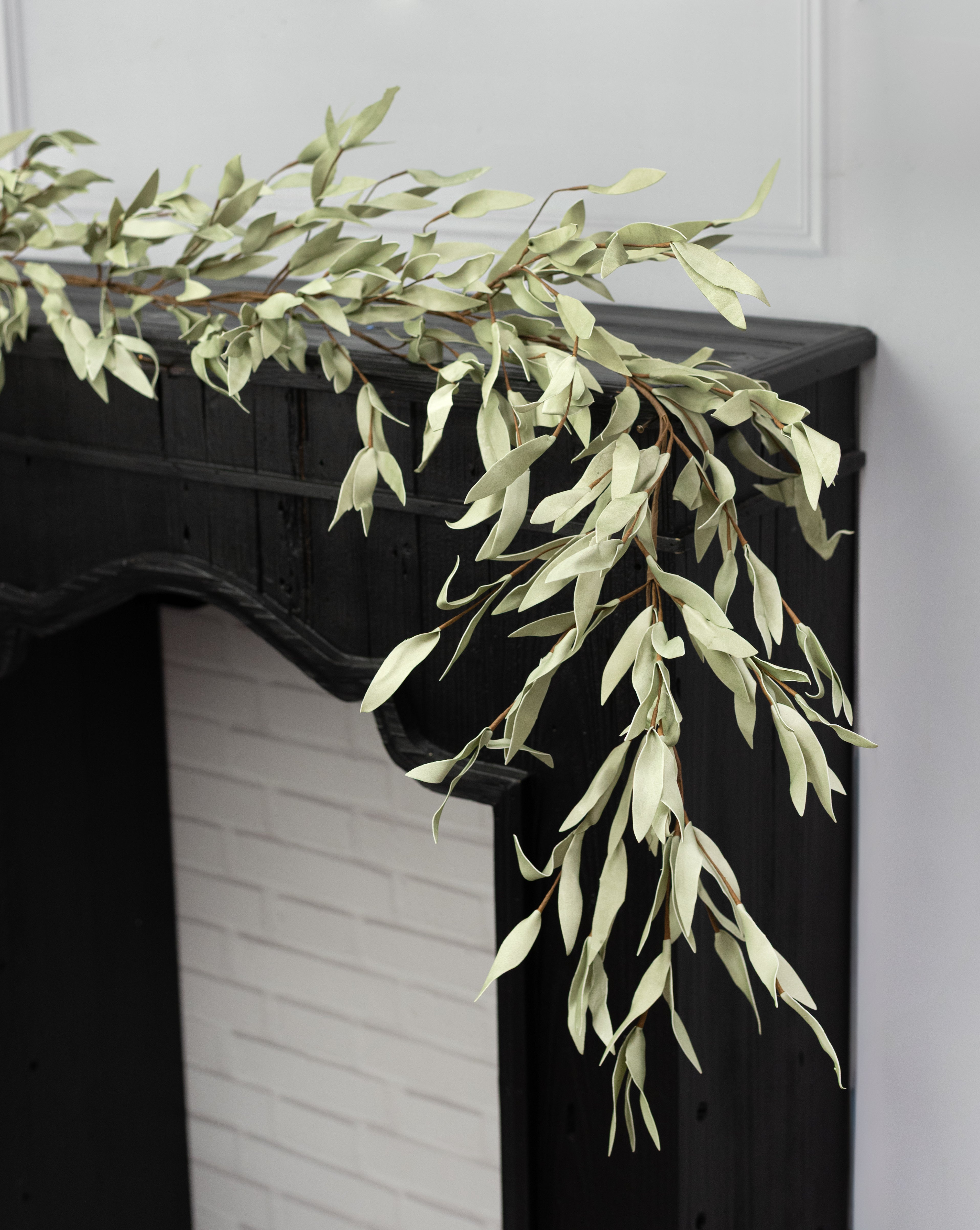 54" EVA Foam Herb Leaves Garland: Dusty Sage Lifestyle Photo