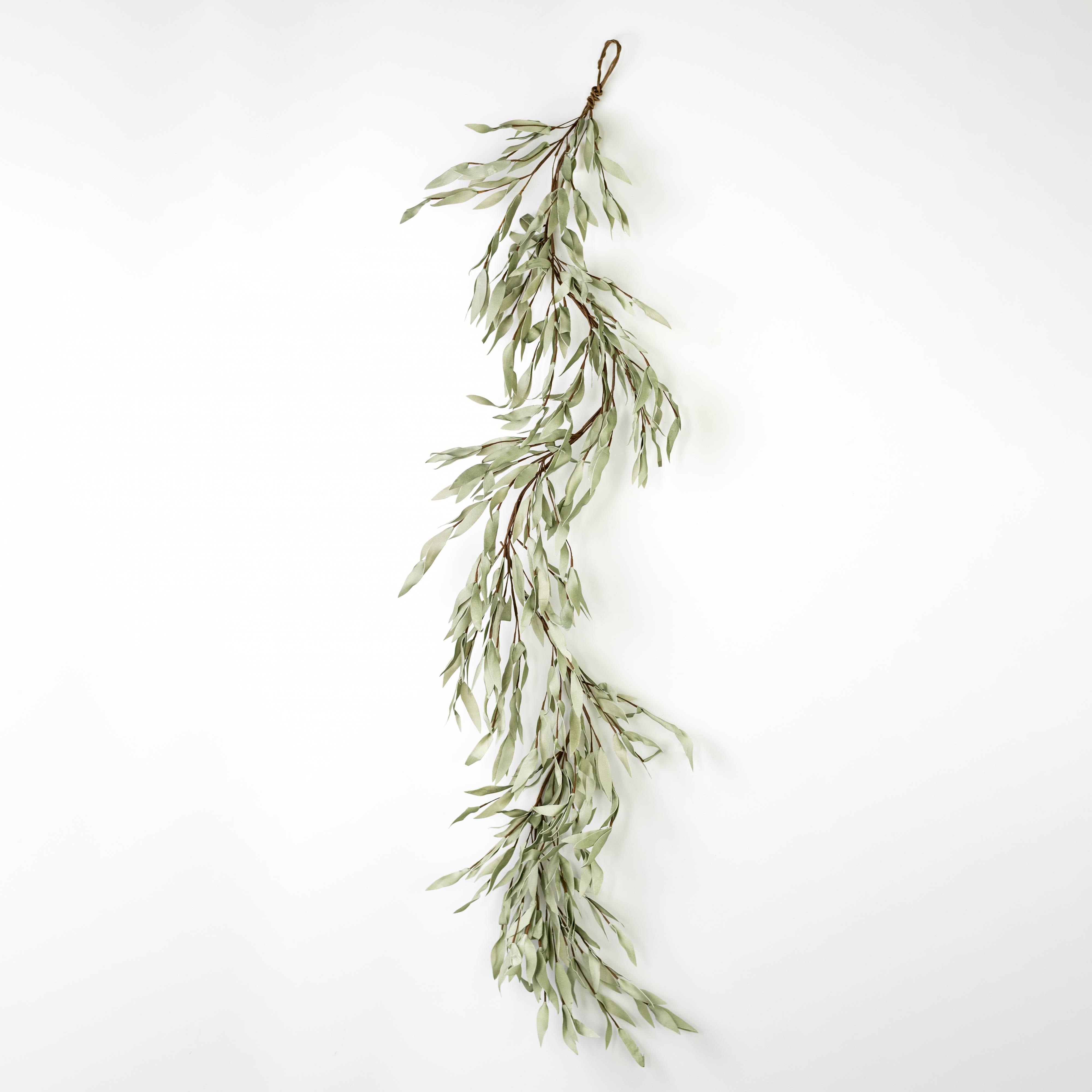 54" EVA Foam Herb Leaves Garland: Dusty Sage detail photo 5
