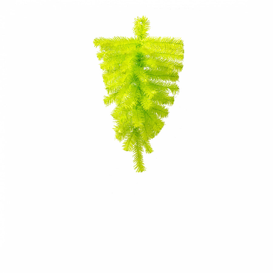 20" Pine Teardrop Swag: Lime Green (45 Tips)