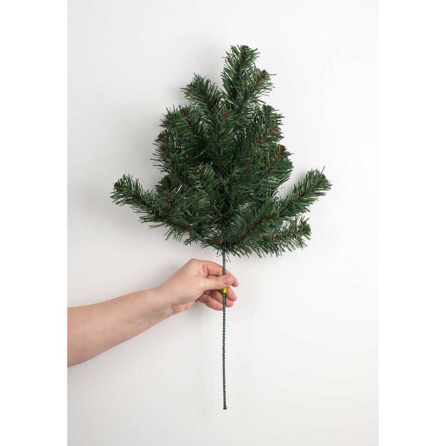 24" Sugar Pine Spray: Two-Tone Green