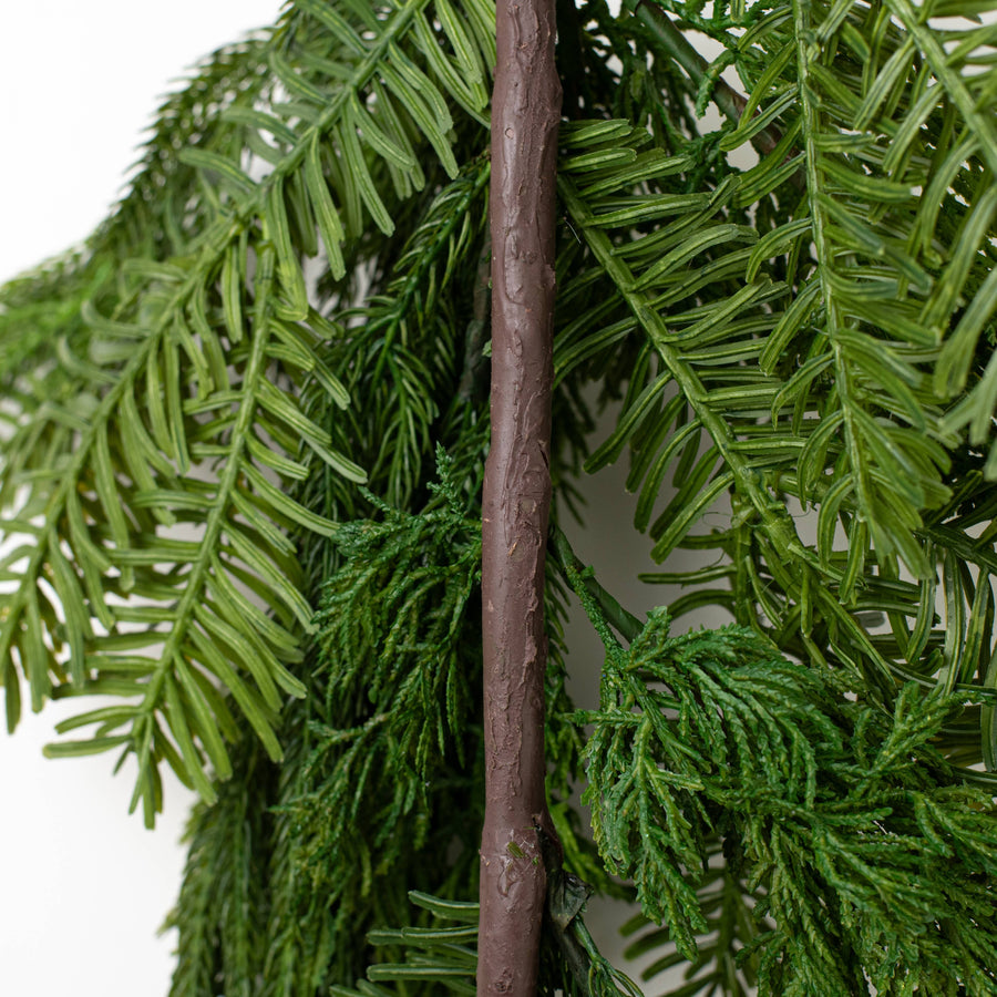 30" Mixed Norfolk Balsam Pine Teardrop
