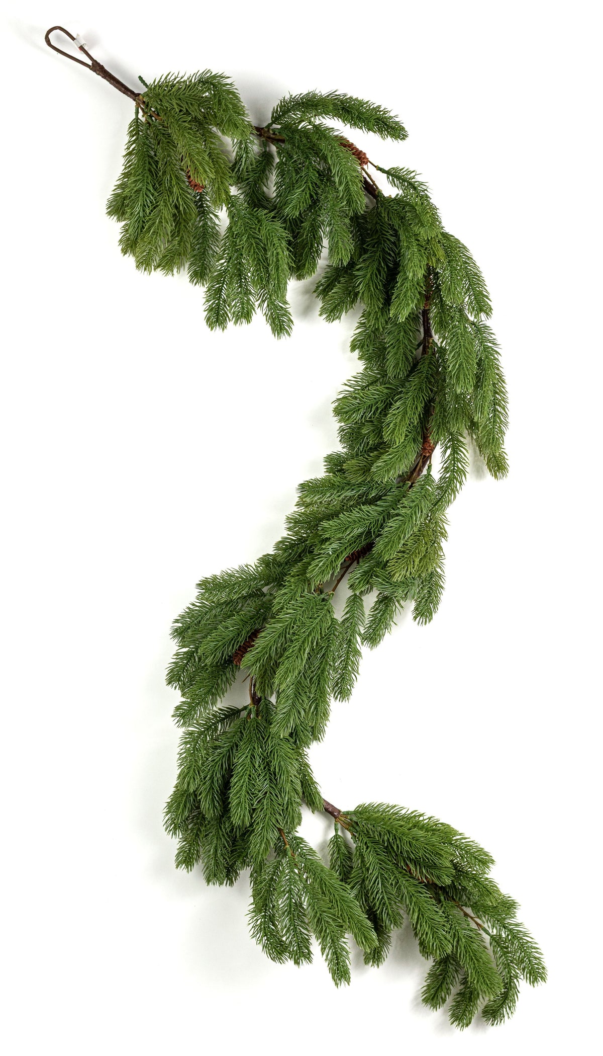67" Real Touch Douglas Fir & Pinecone Garland detail photo 6