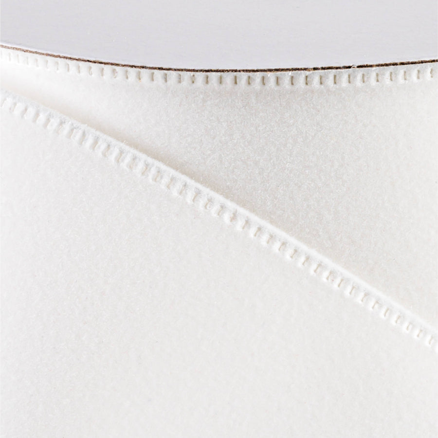2.5" Value Velvet Ribbon: White (10 Yards)