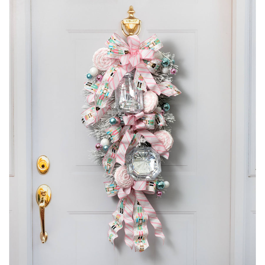 6" Jewel Gem Ornament: Silver