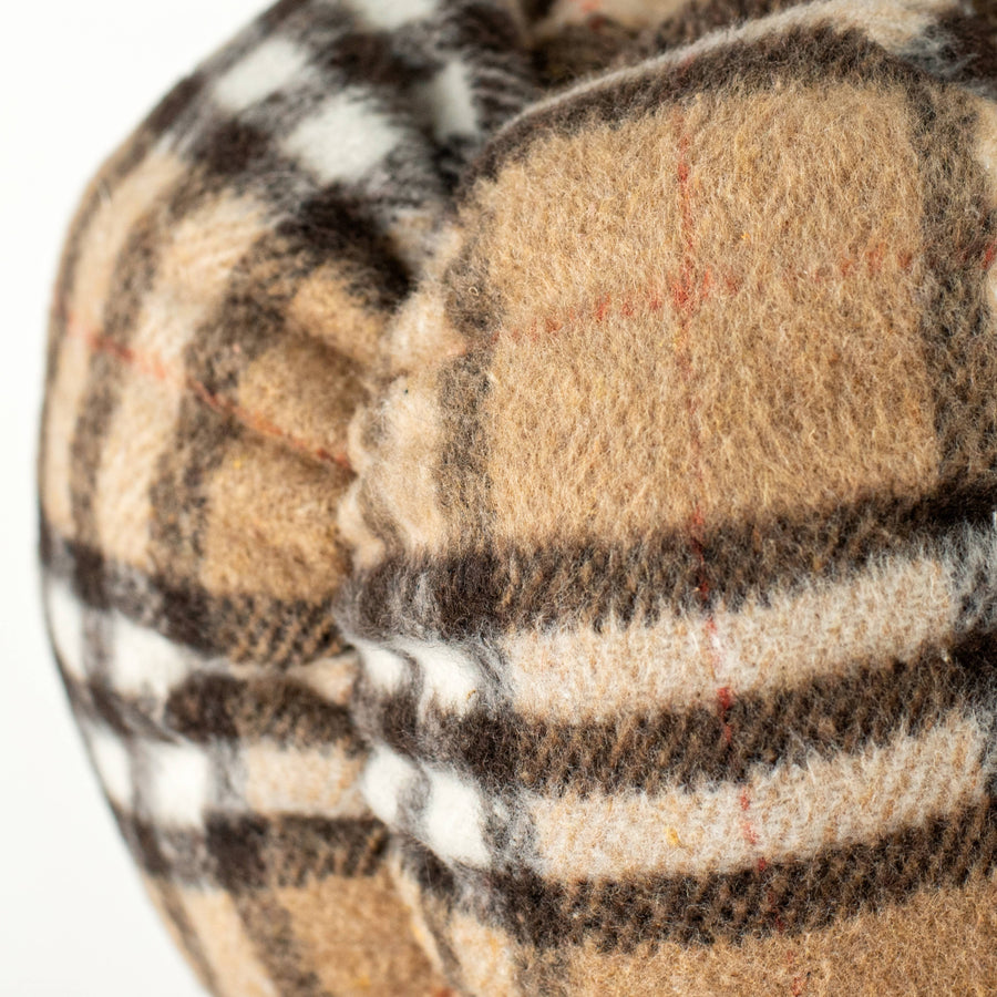 7" Plush Pumpkin: Luxury Plaid