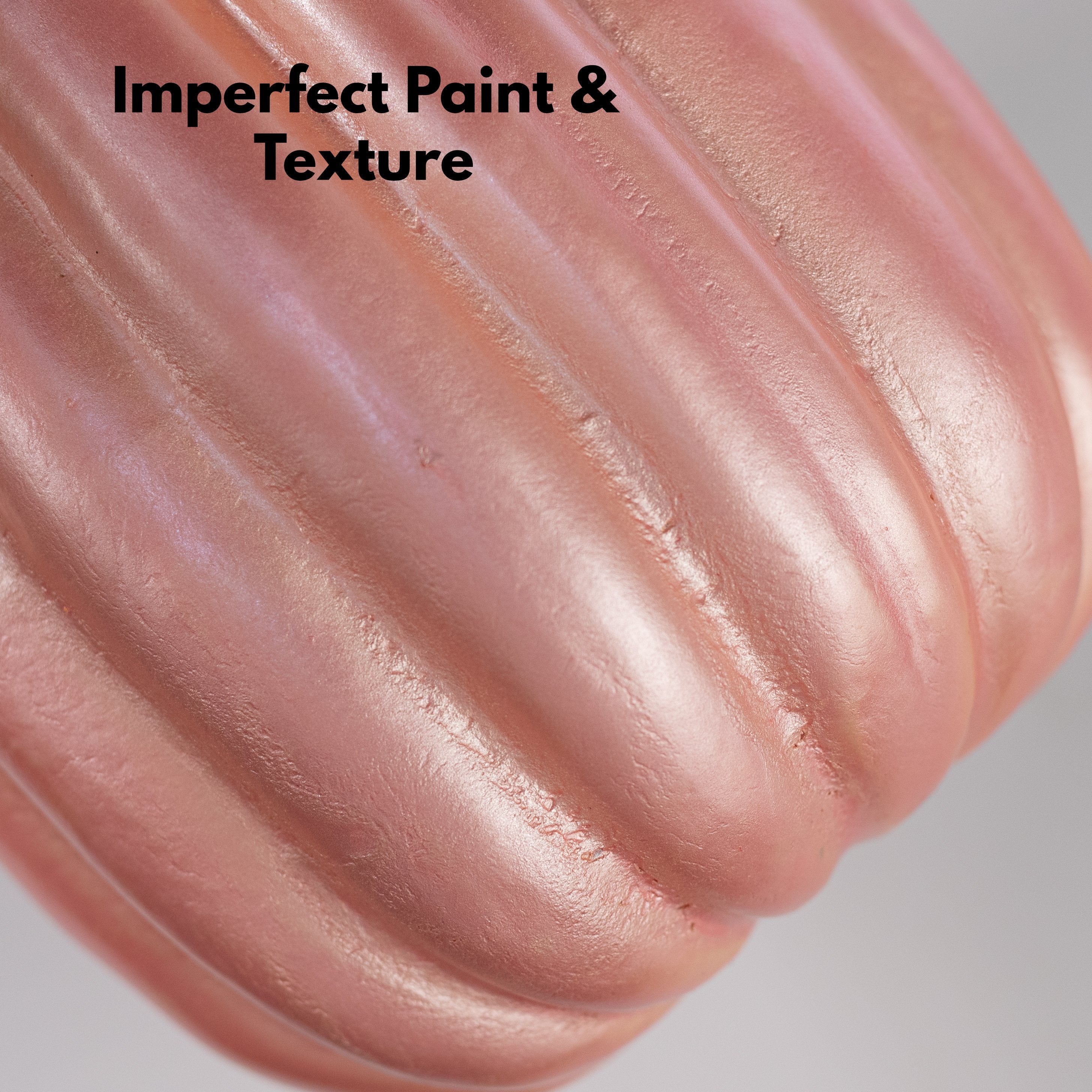 7.5" Tall Foam Pumpkin: Pink detail photo 3