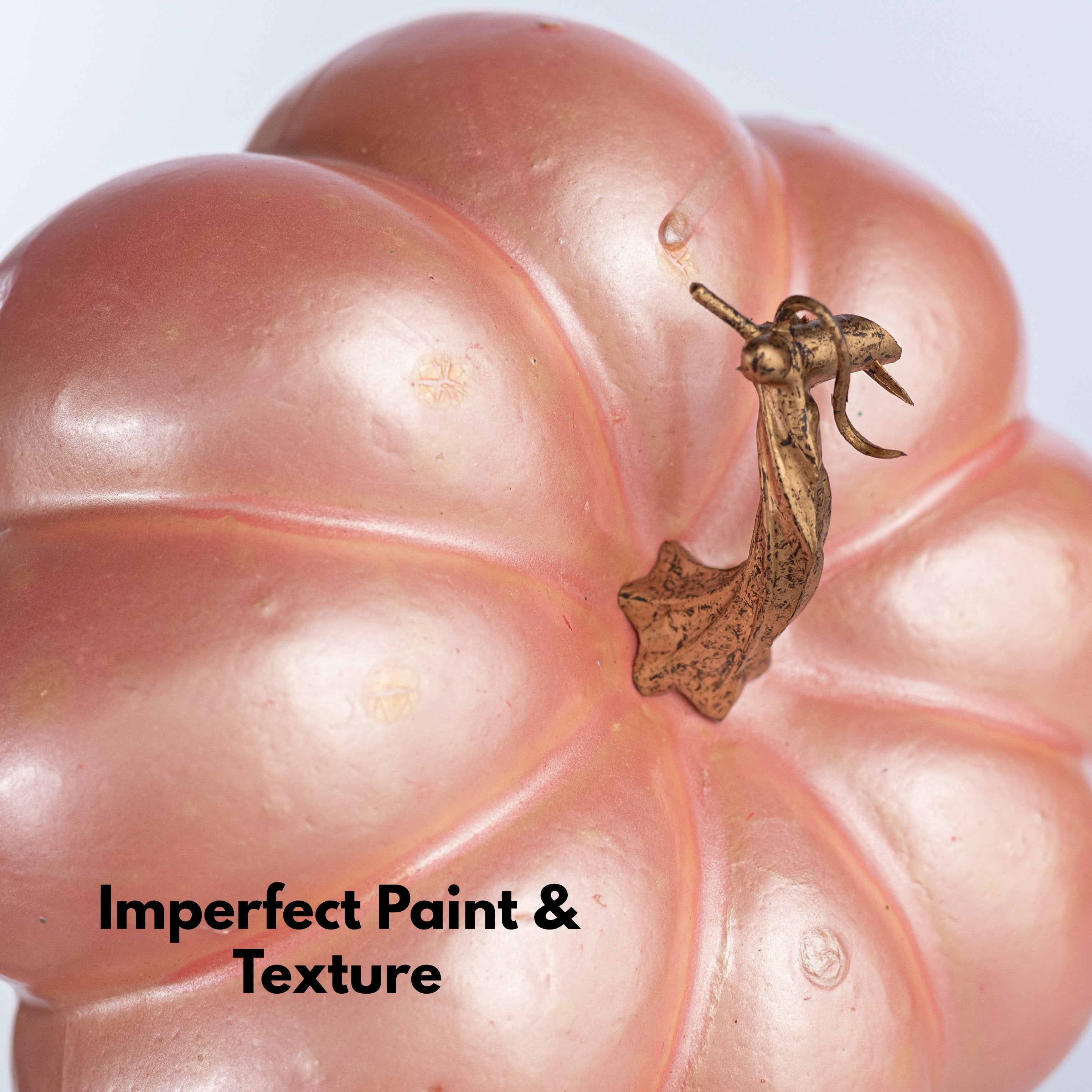 7.5" Wide Foam Pumpkin: Pink detail photo 3
