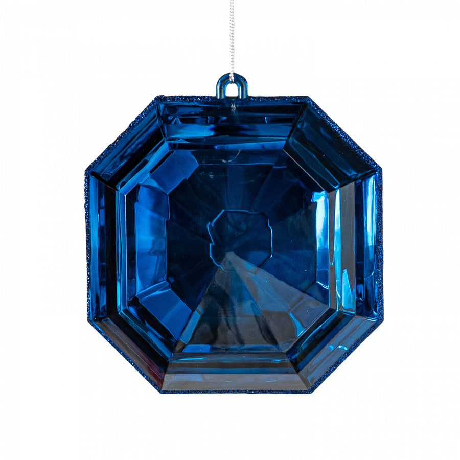 6" Jewel Gem Ornament: Sapphire Blue