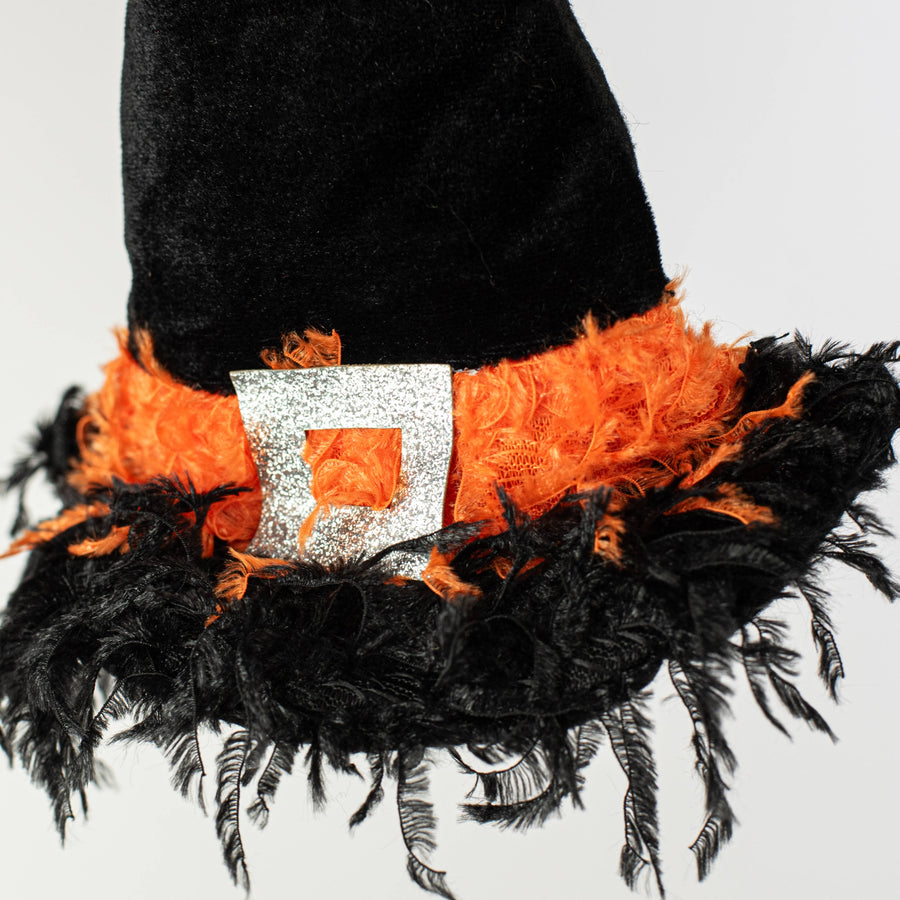 20" Harlequin Witch Wreath Decor Kit: Black & White