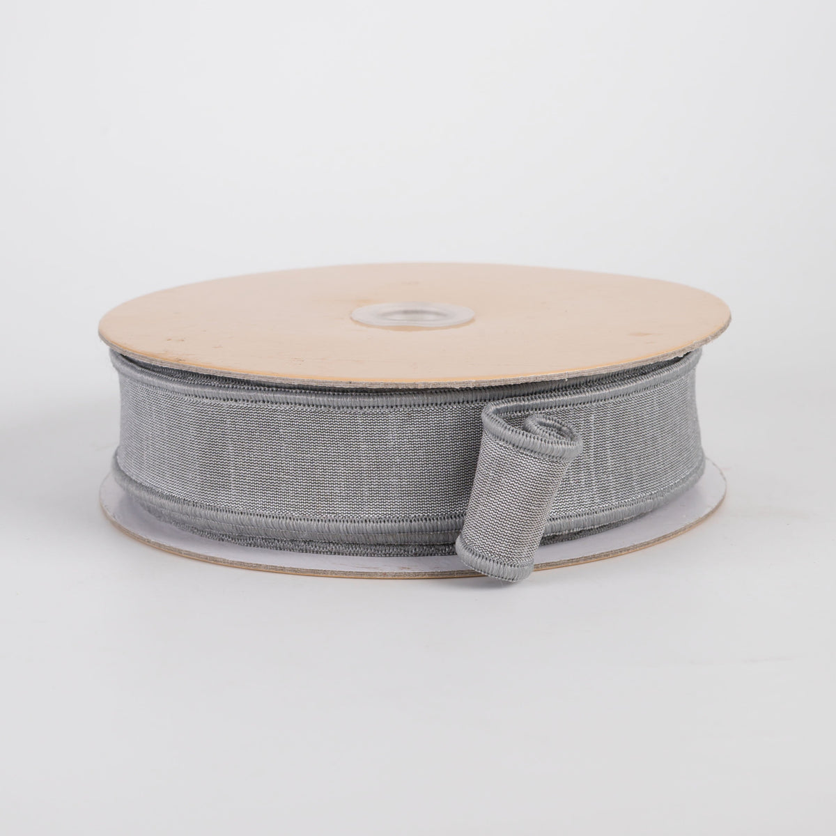 7/8" Double Sided Fused Dupioni Ribbon: Grey (10 Yards) Item Number: LX403210