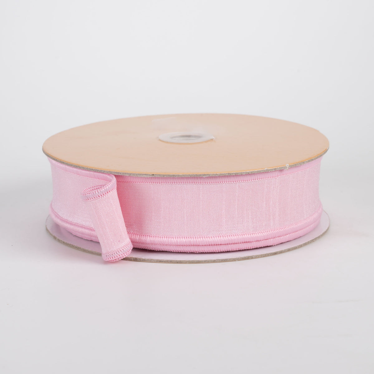 7/8" Double Sided Fused Dupioni Ribbon: Light Pink (10 Yards) Item Number: LX403215