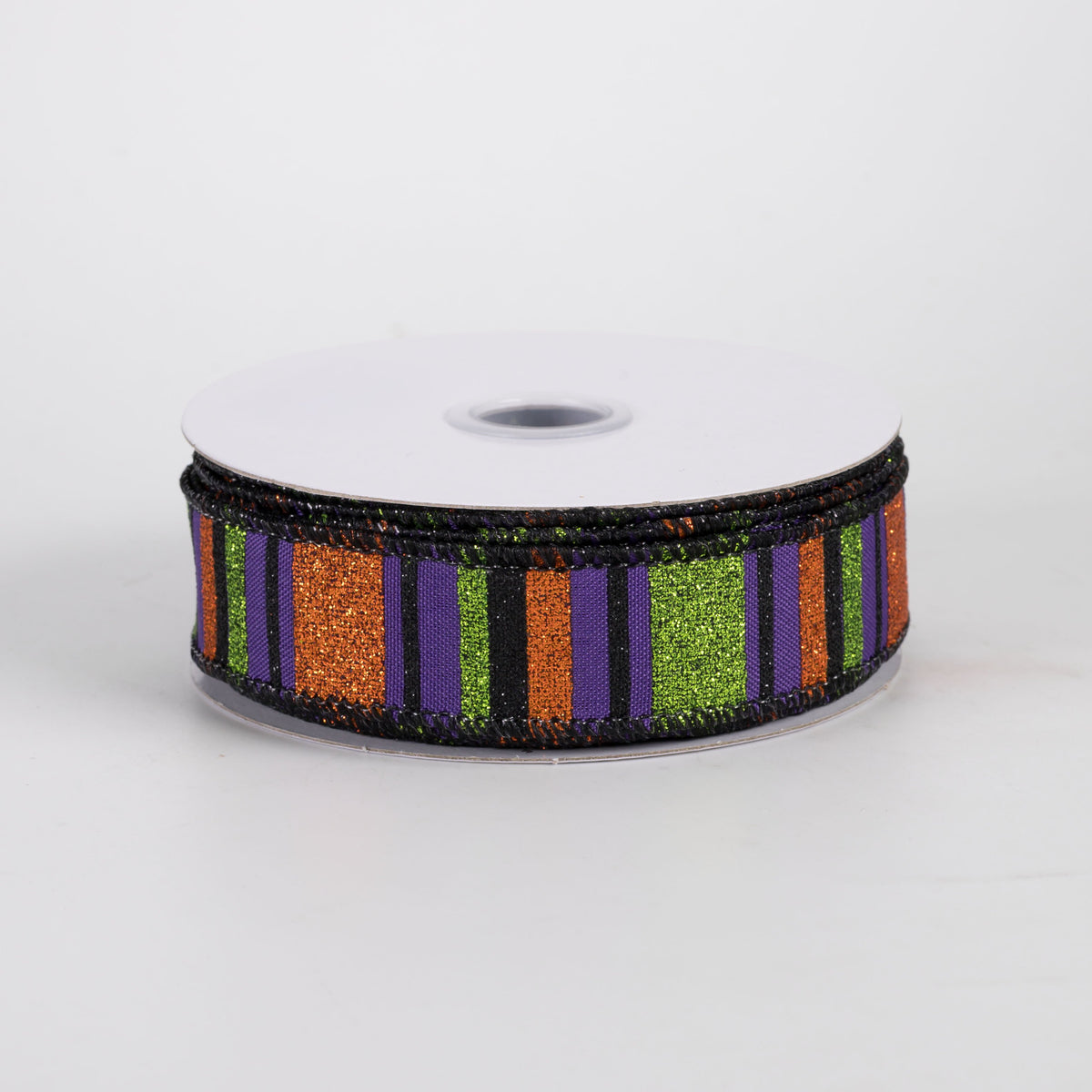 7/8" Multi Glitter Stripes Ribbon: Halloween (10 Yards) Item Number: RGF791423