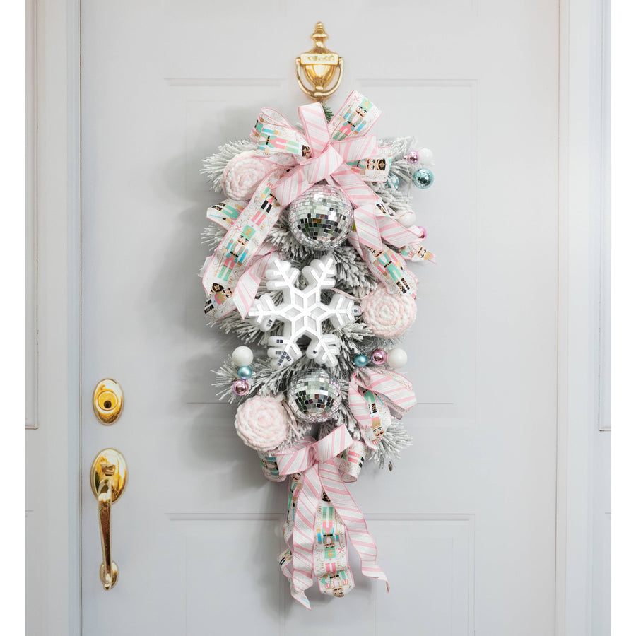 9" Disco Ball Mirror Snowflake Ornament