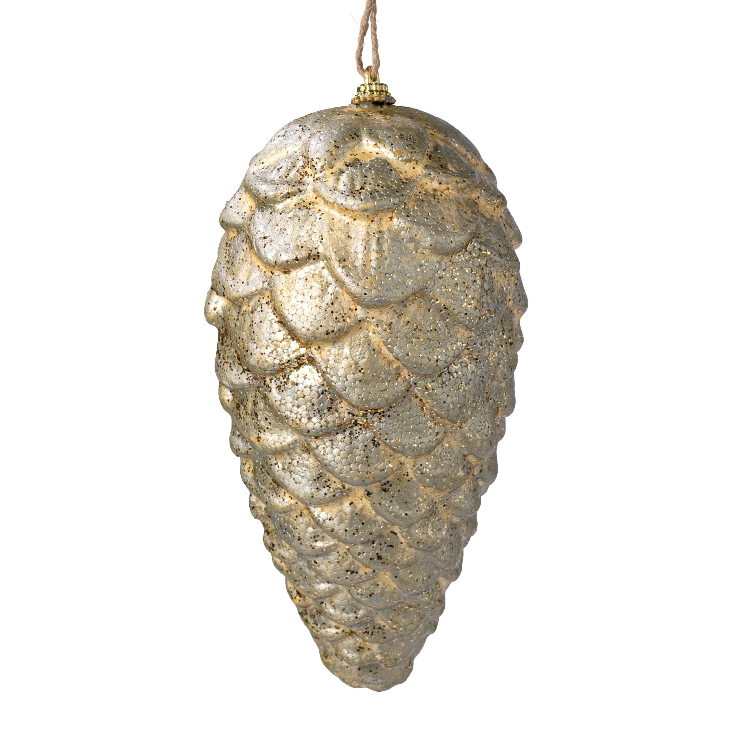 8.5" Rustic Pinecone Ornament: Antique Gold Item Number: 2828256GD