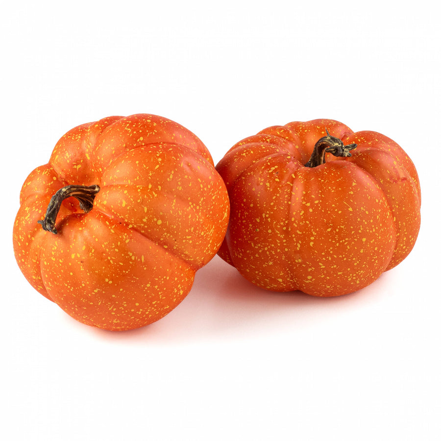 6" Artificial Pumpkins: Orange (Set of 2)