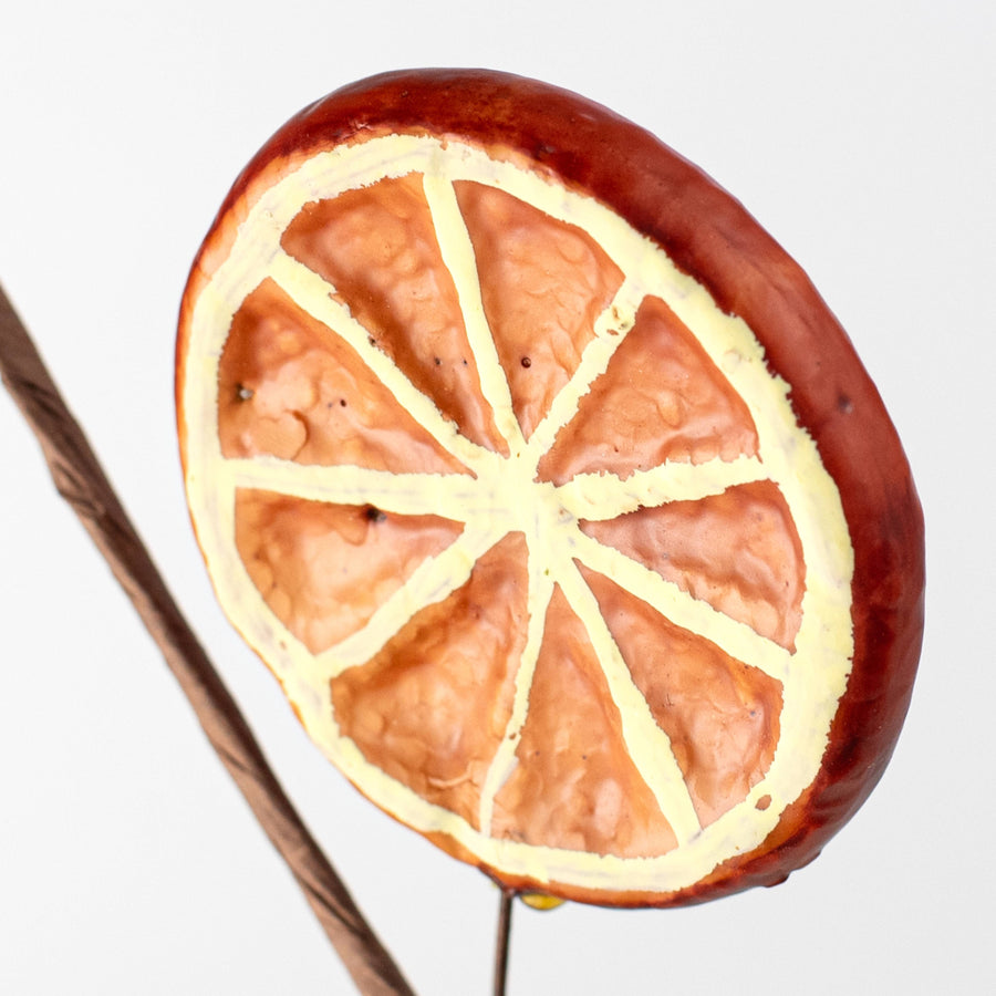 12" Faux Orange Slices Pick