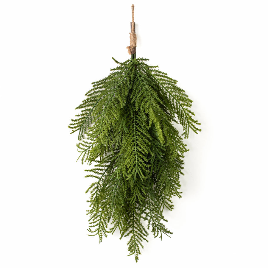 24" Fern Pine Teardrop: Green
