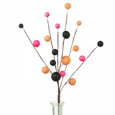 16" Matte Balls Spray: Black, Orange & Fuchsia Pink