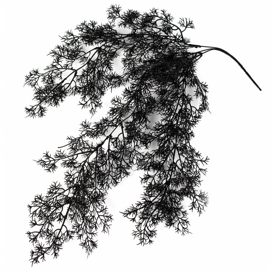 32" Hanging Cedar Bush: Black
