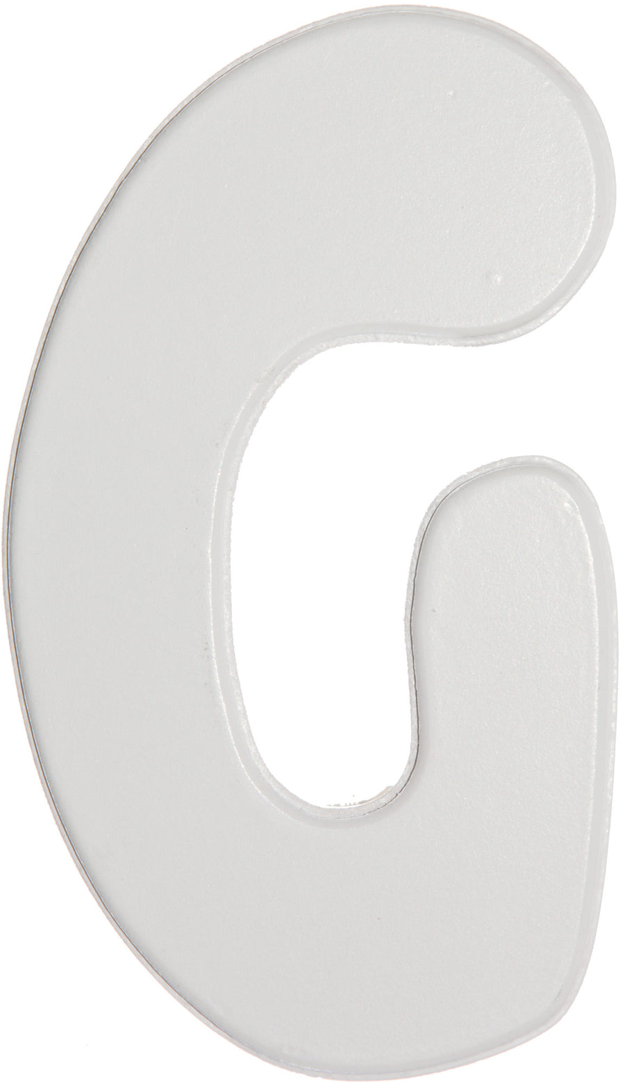 5" White Wood Letter- Baby Font: G