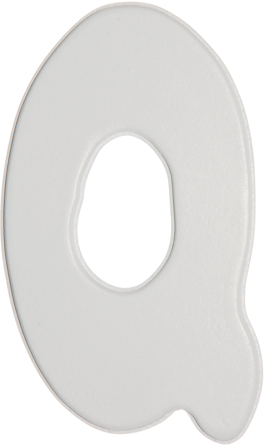 5" White Wood Letter- Baby Font: Q