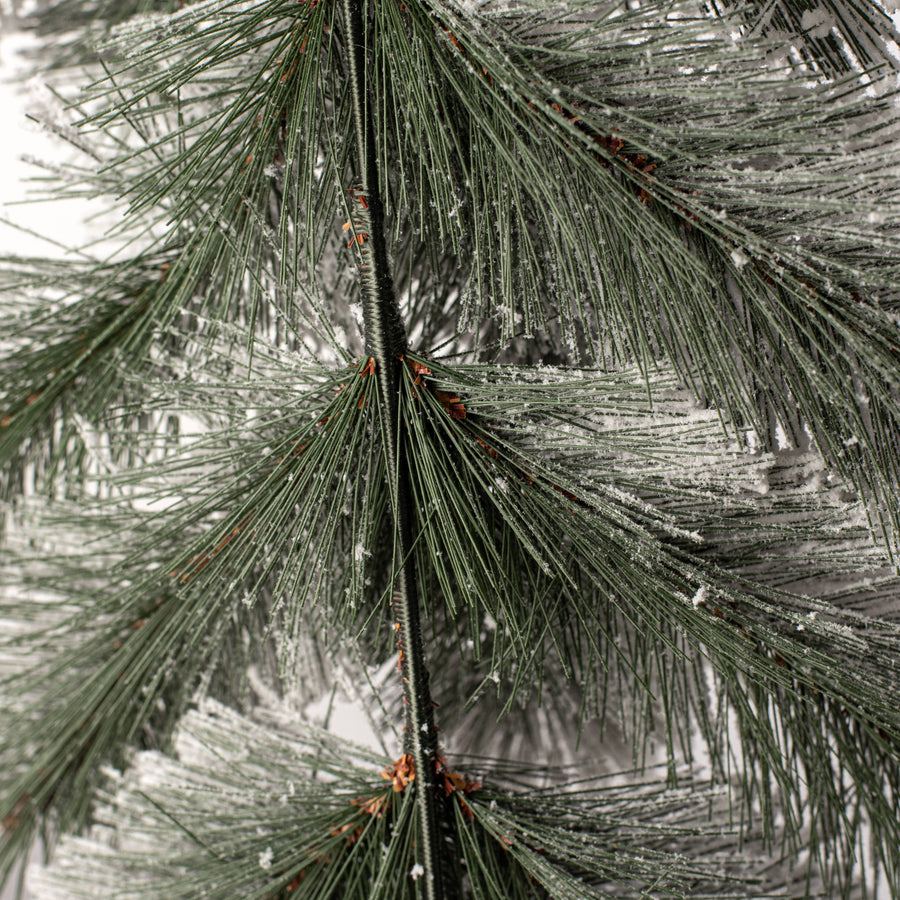 32" Flocked Fairmont Pine Teardrop
