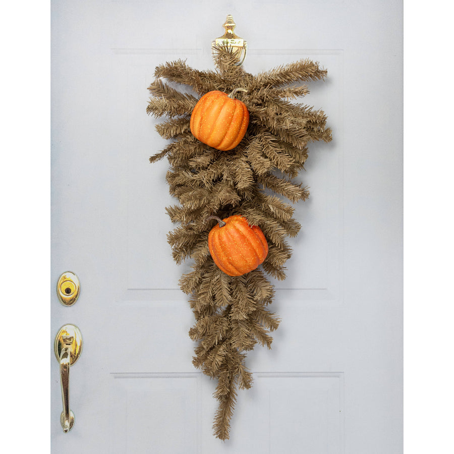 6.5" Artificial Pumpkins: Orange (Set of 2)