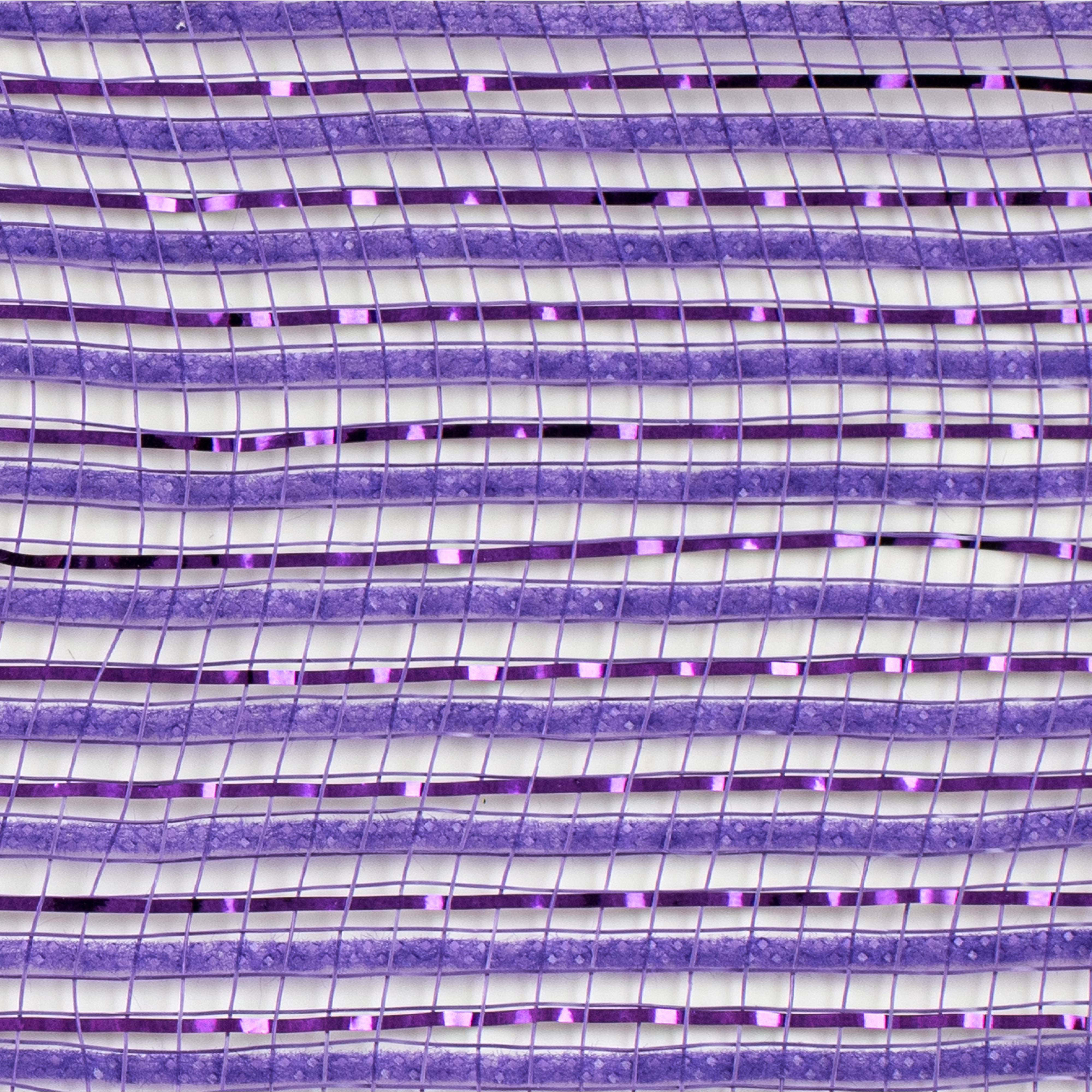 10" Metallic Breeze Mesh: Purple
