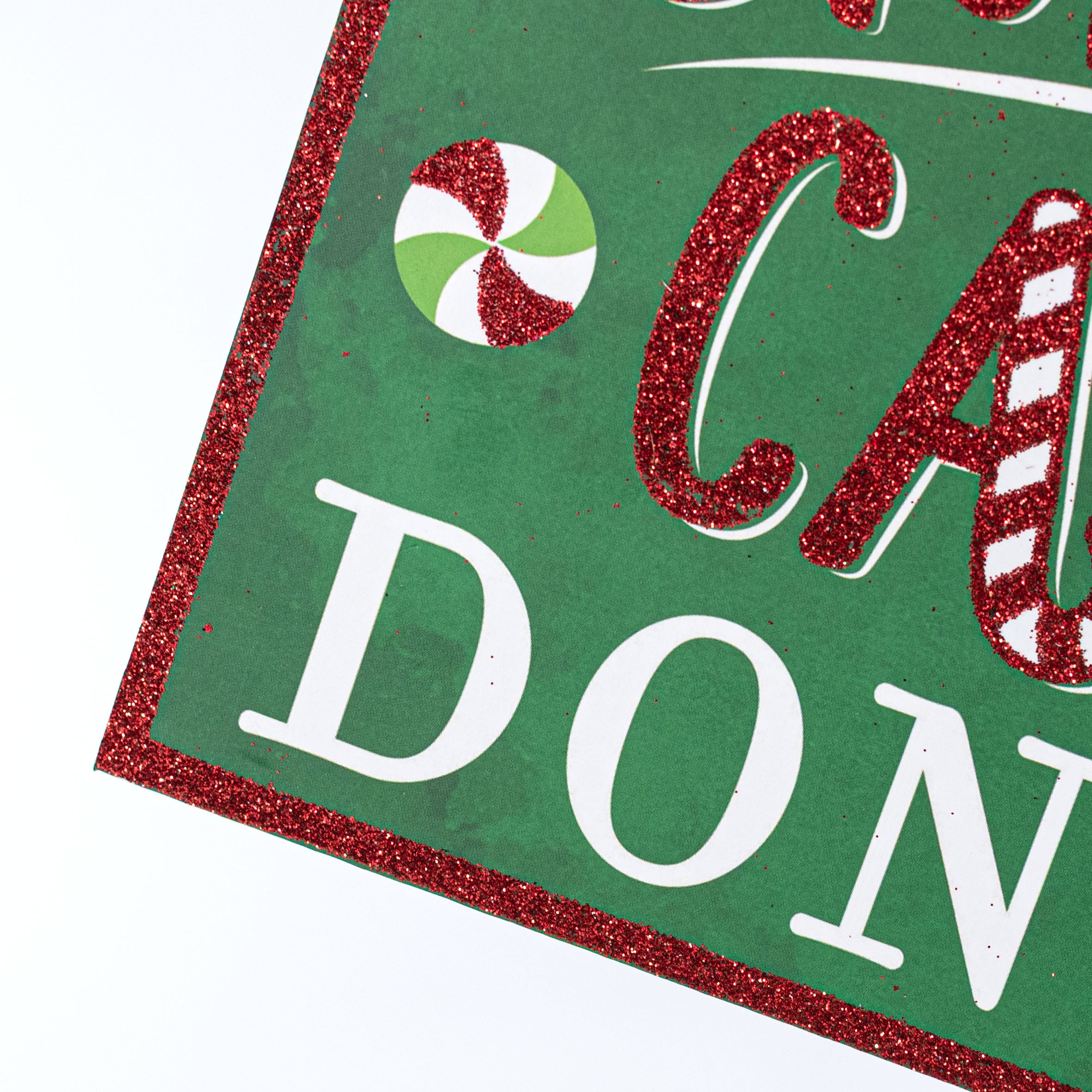 12" Wooden Sign: Christmas Calories Gingerbread