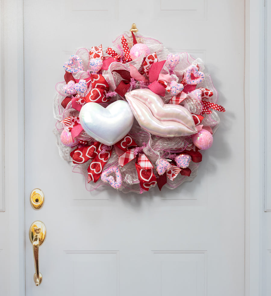 28" Sequin Ball Spray: Iridescent Candy Pink
