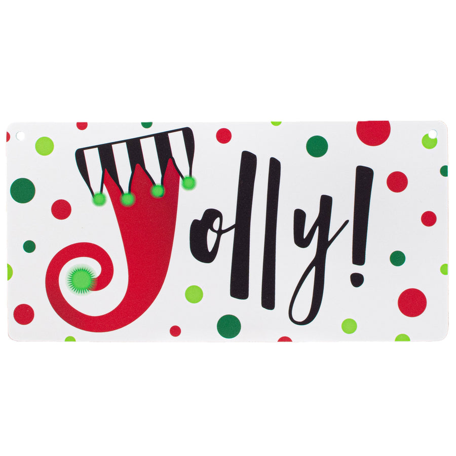 12" Waterproof Sign: Jolly Elf
