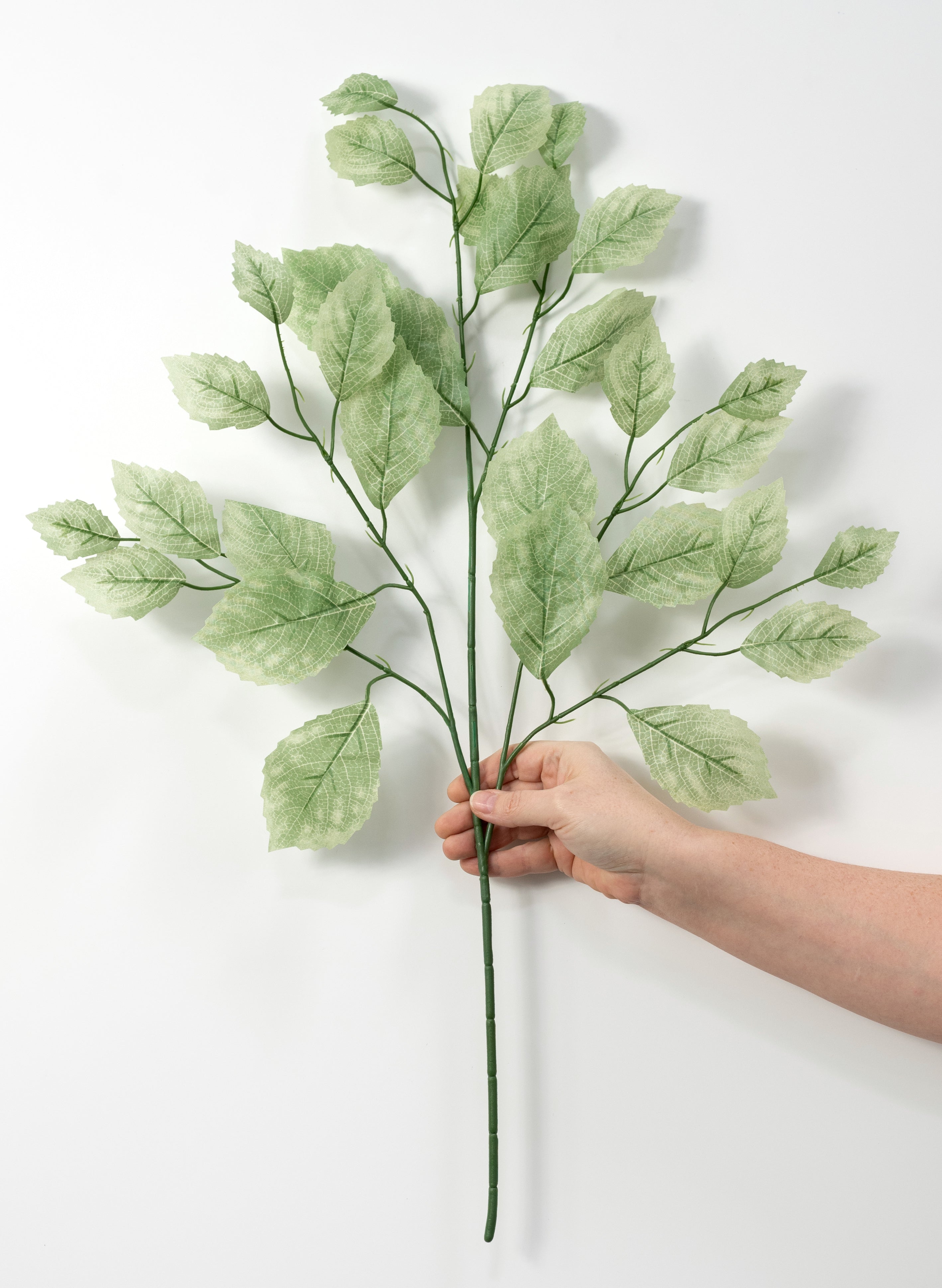 28" Rose Leaf Sprays: Sage Green (12)