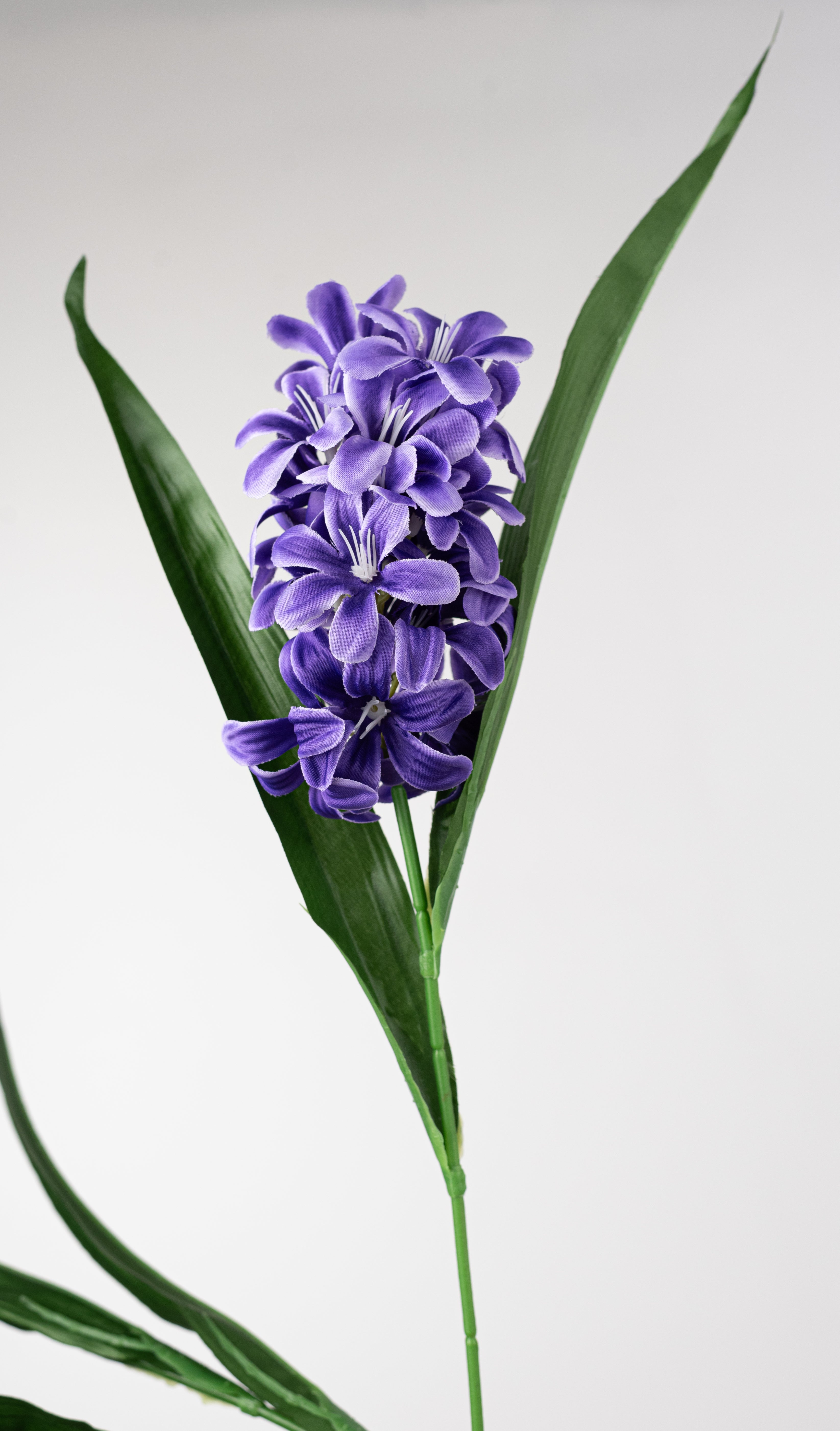 21" Satin Hyacinth Bush: Purple (7 Stem)