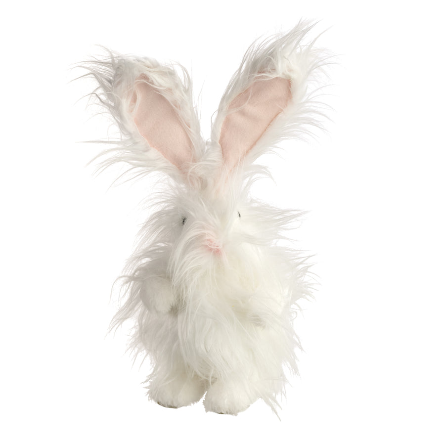 16" Faux Fur Standing Rabbit Decoration