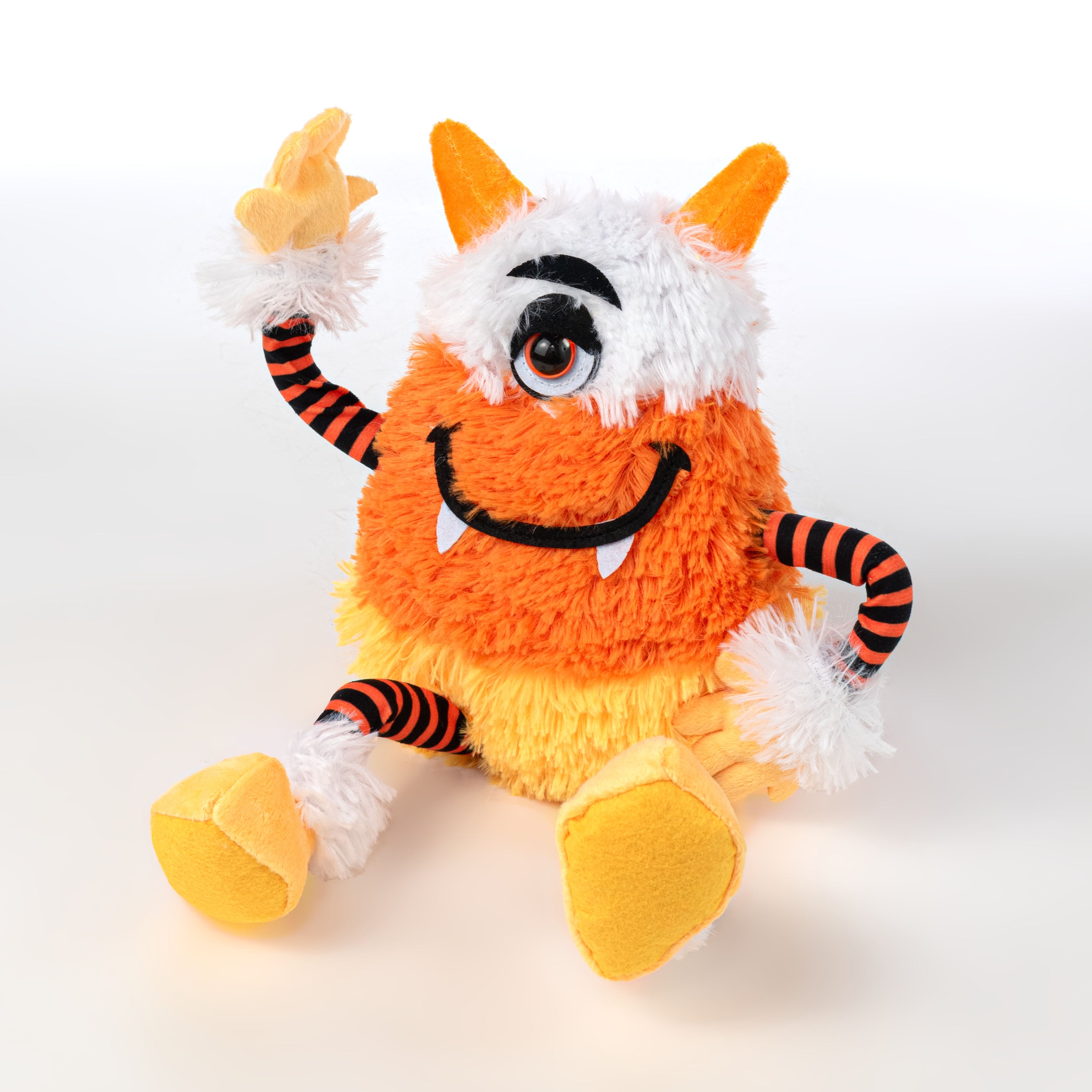 15" Plush Candy Corn Halloween Monster Wreath Decor