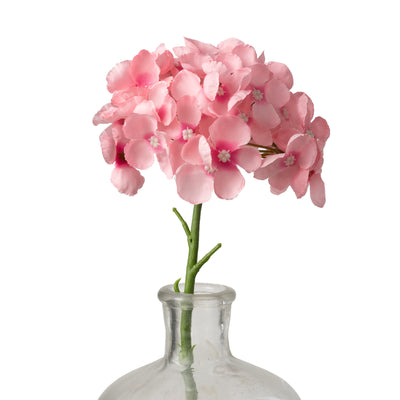 5" x 13" English Hydrangea Stem: Pink