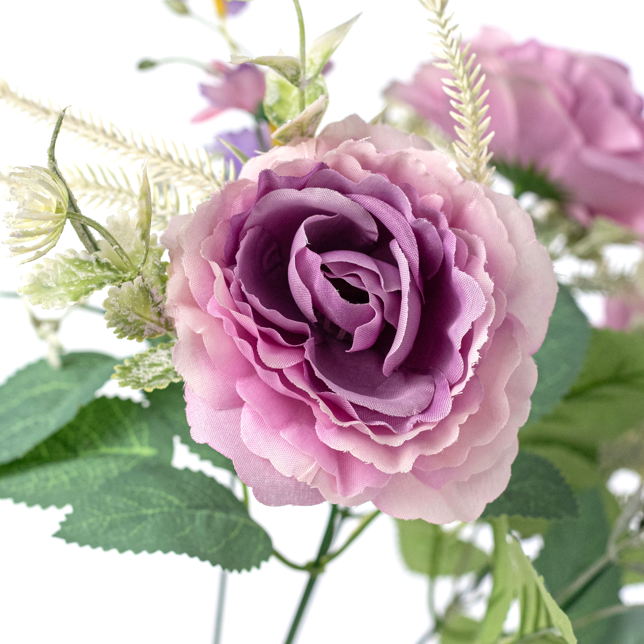 15" Roses Mix Bush: Lavender Purple