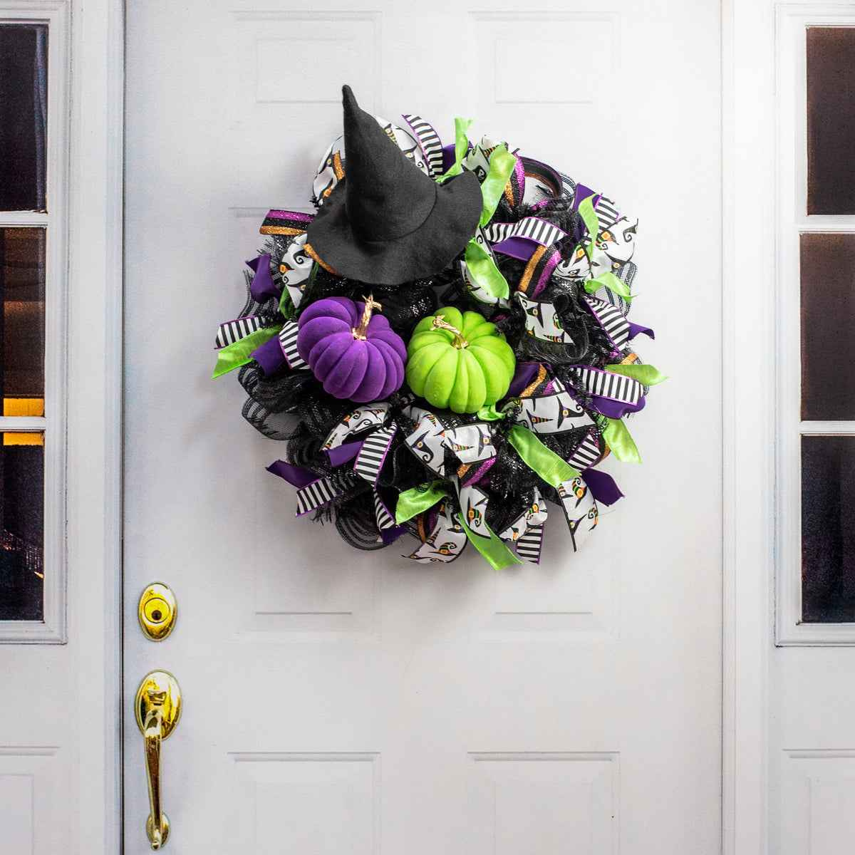 7" Flocked Pumpkin: Purple