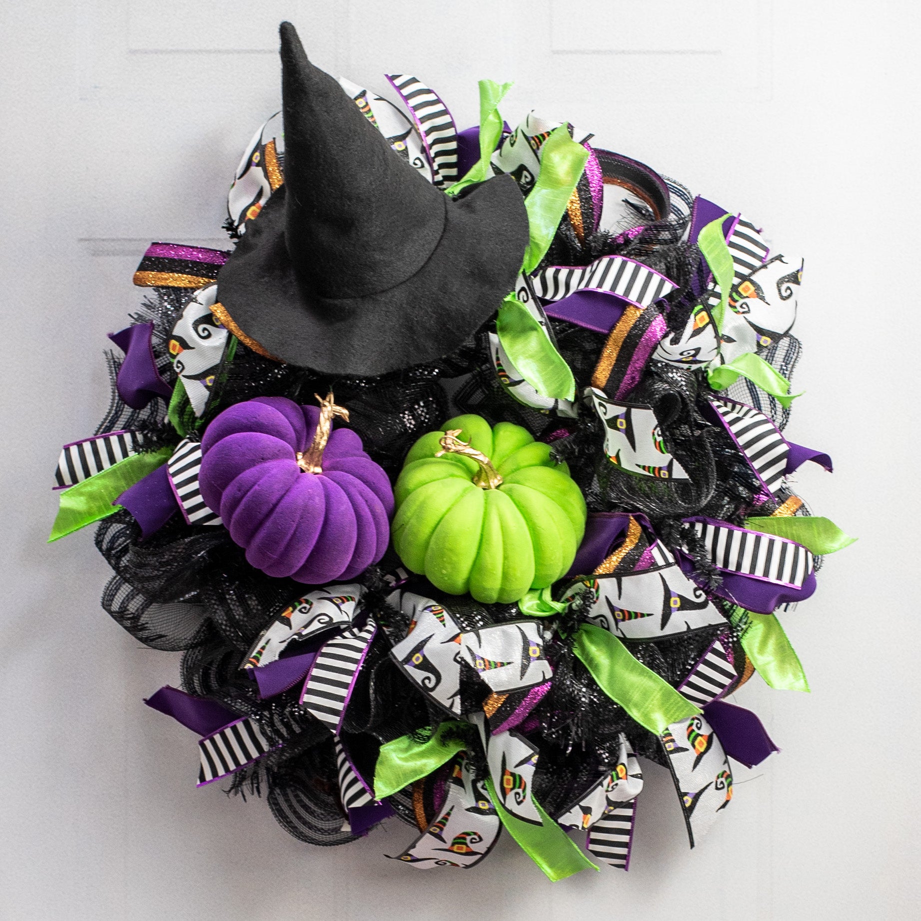 7" Flocked Pumpkin: Purple