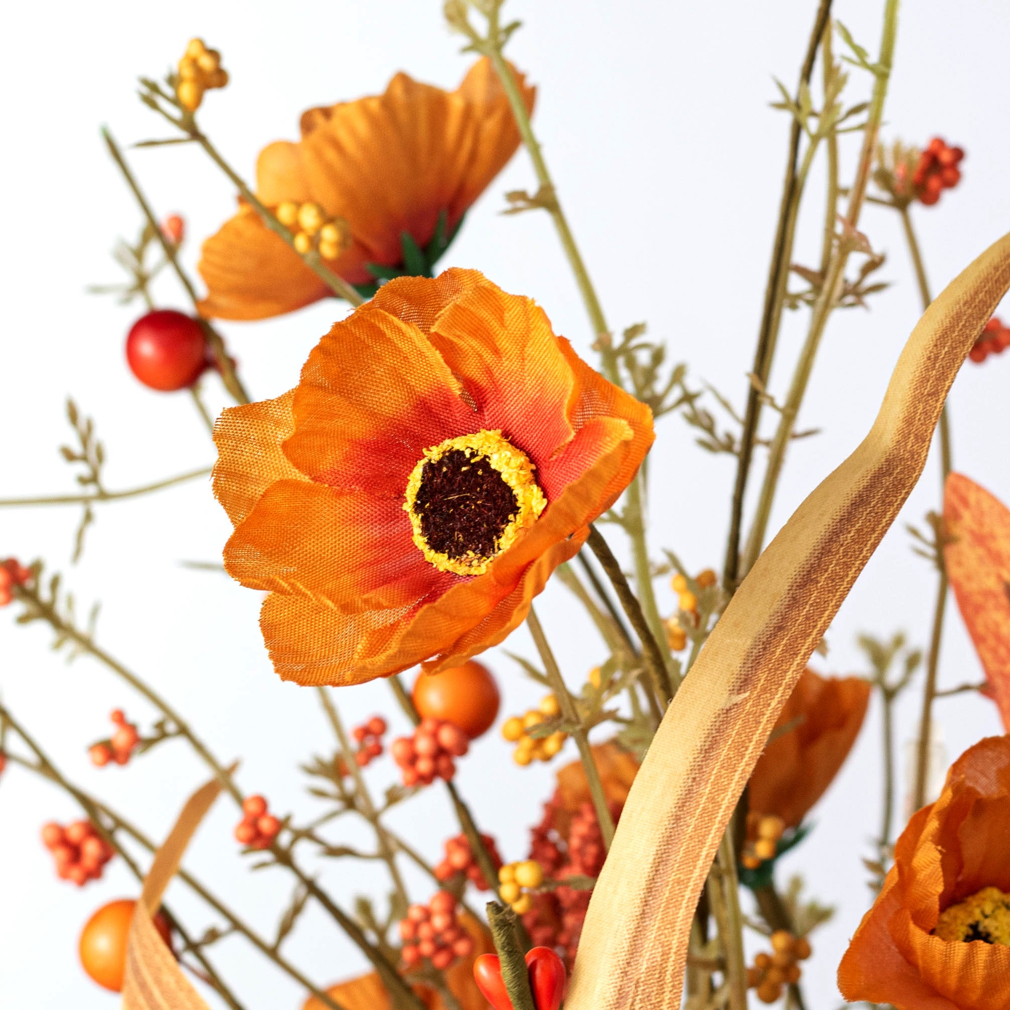 19" Poppy Fall Filler Bush