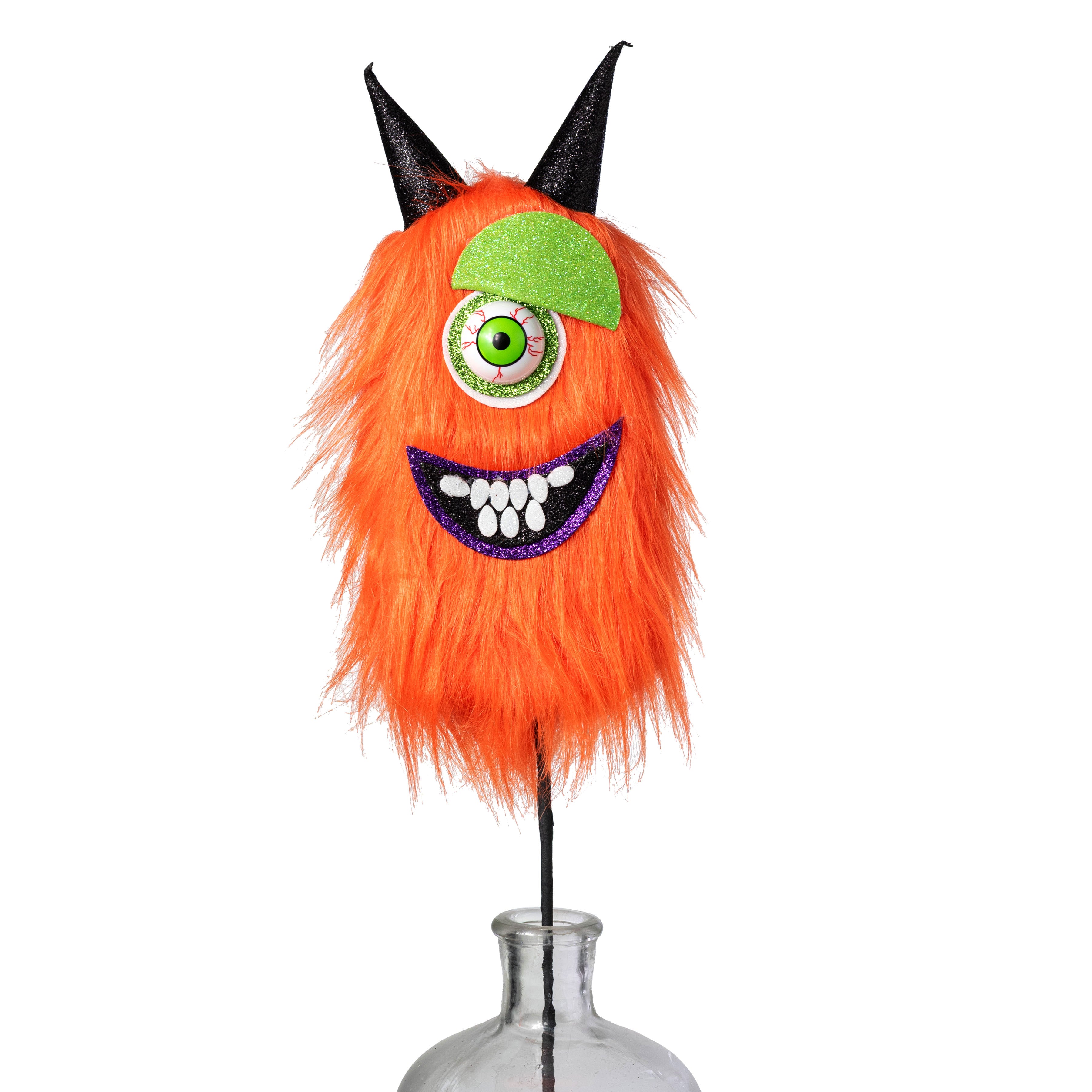 24" Furry Monster Eyeball Spray: Orange