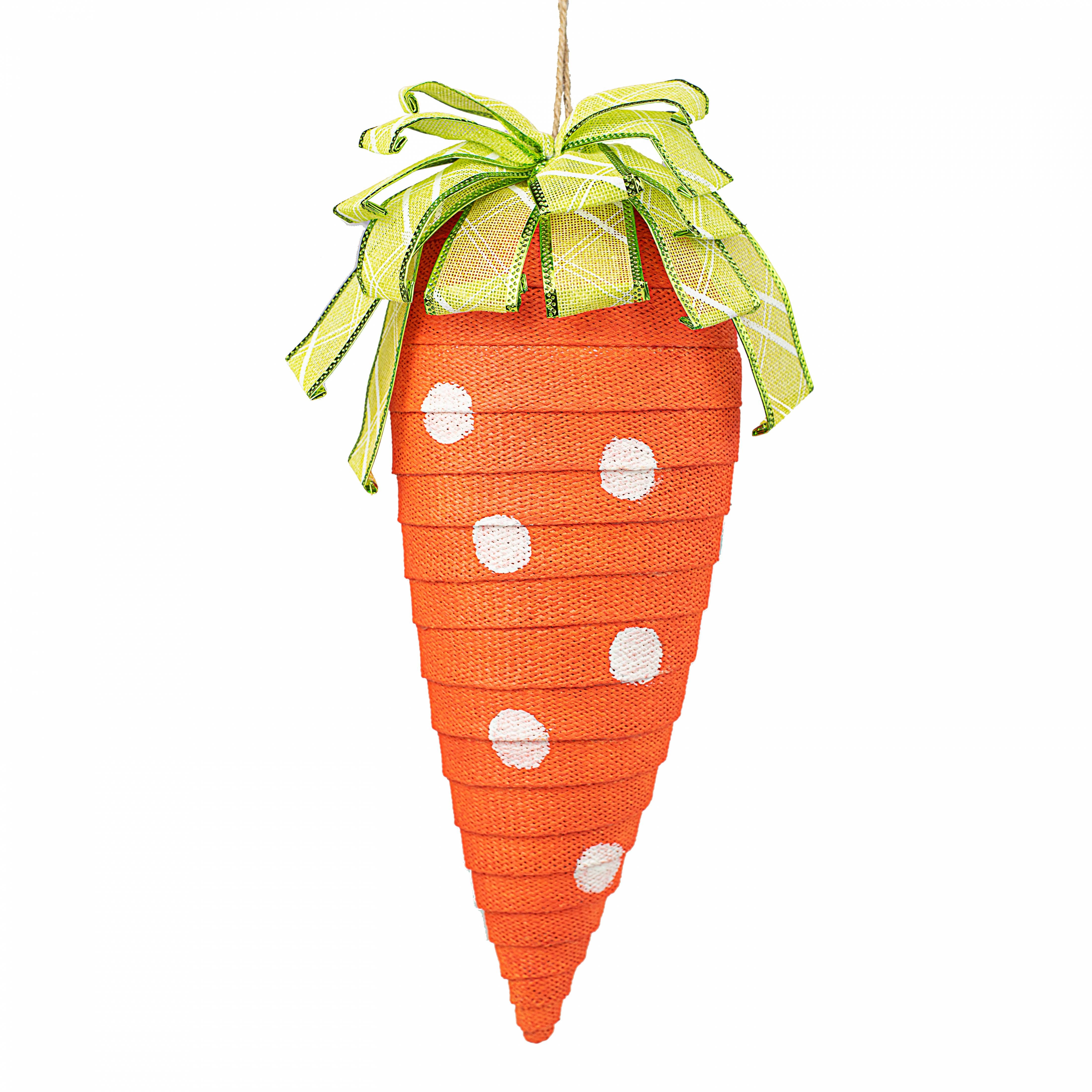 19" Ribbon Carrot Ornament