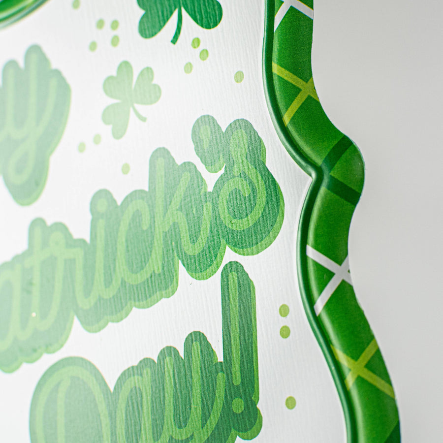 7" Embossed Happy St. Patrick's Day Metal Signs (3)