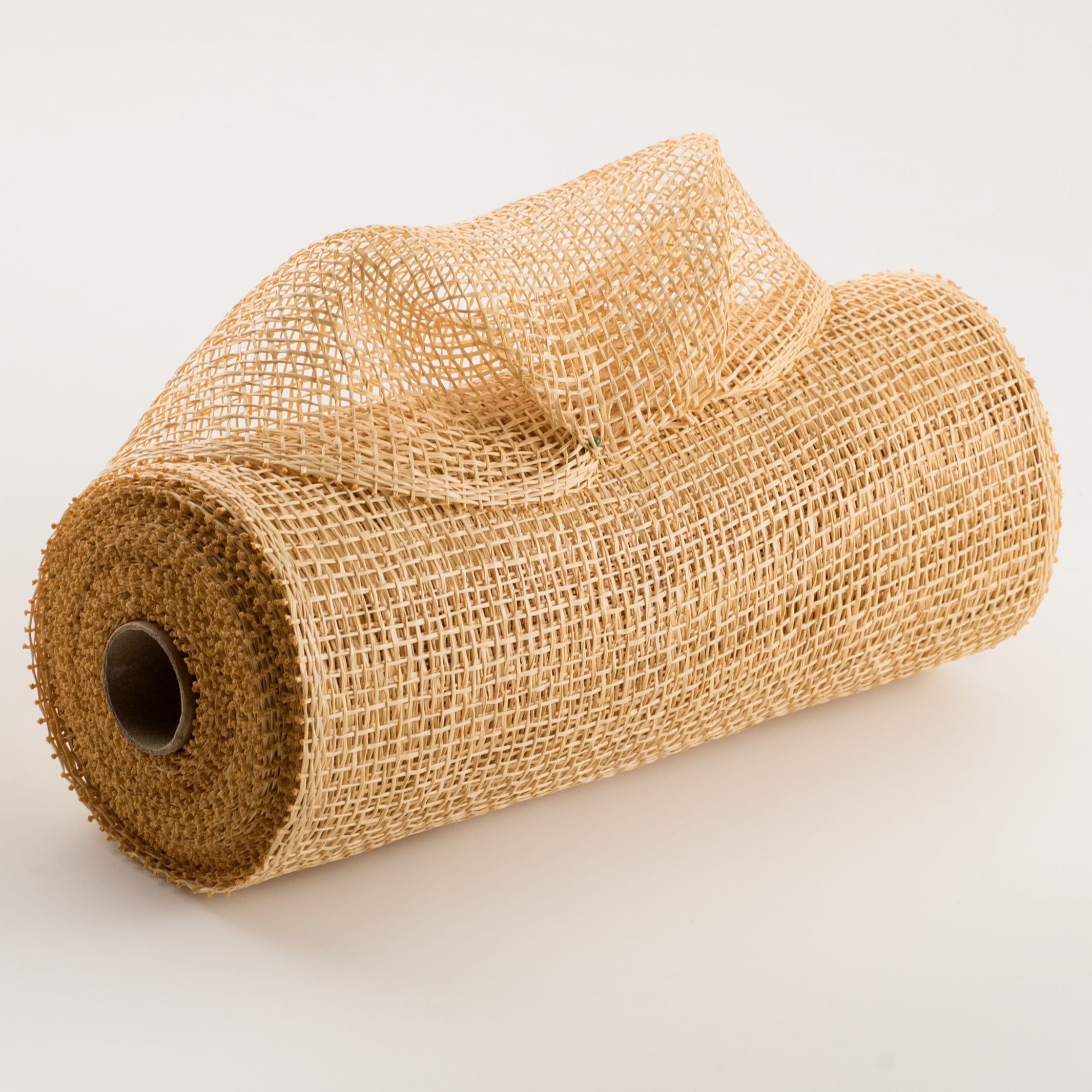10" Poly Burlap Mesh: Beige