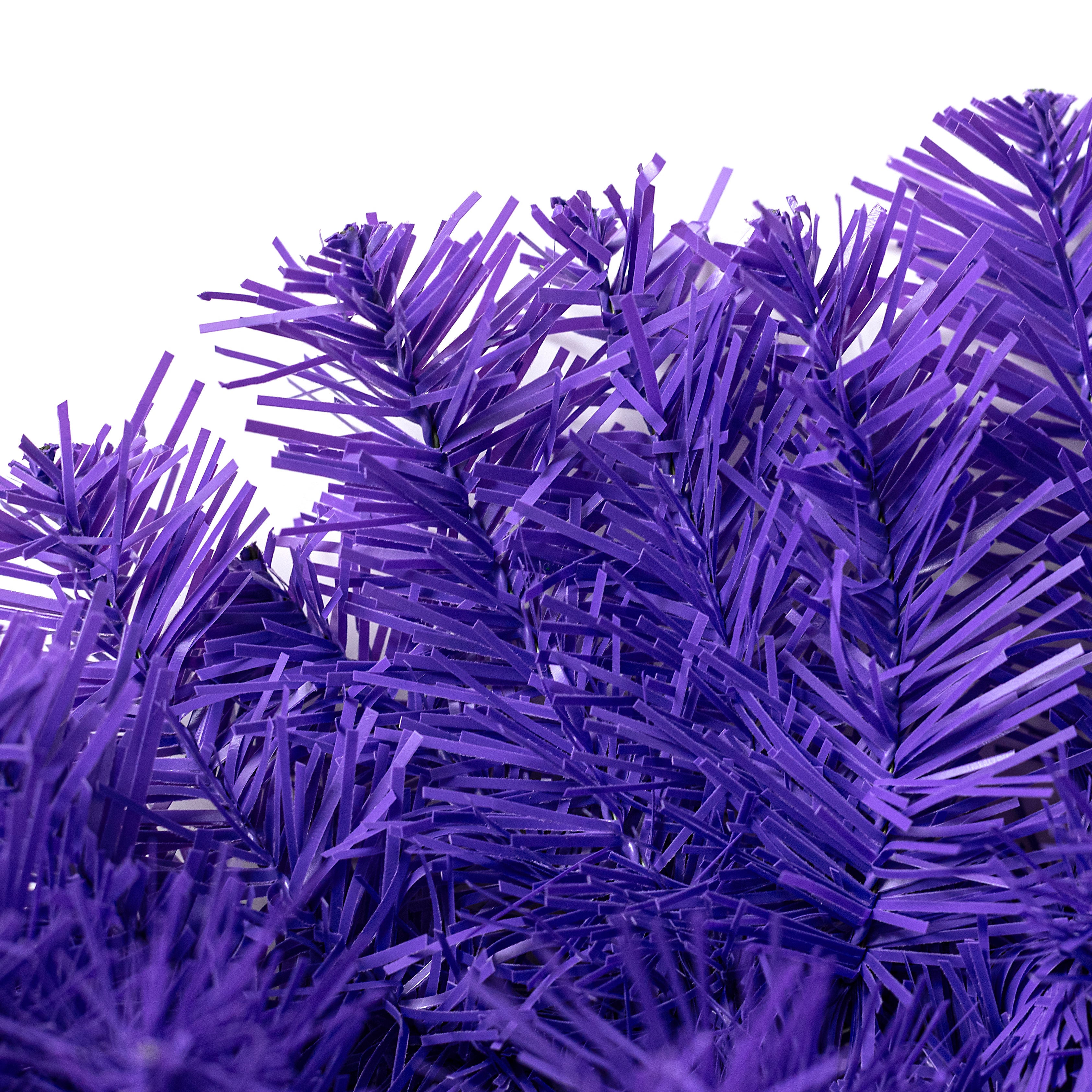 24" Pine PVC Wreath: Purple (180 Tips)