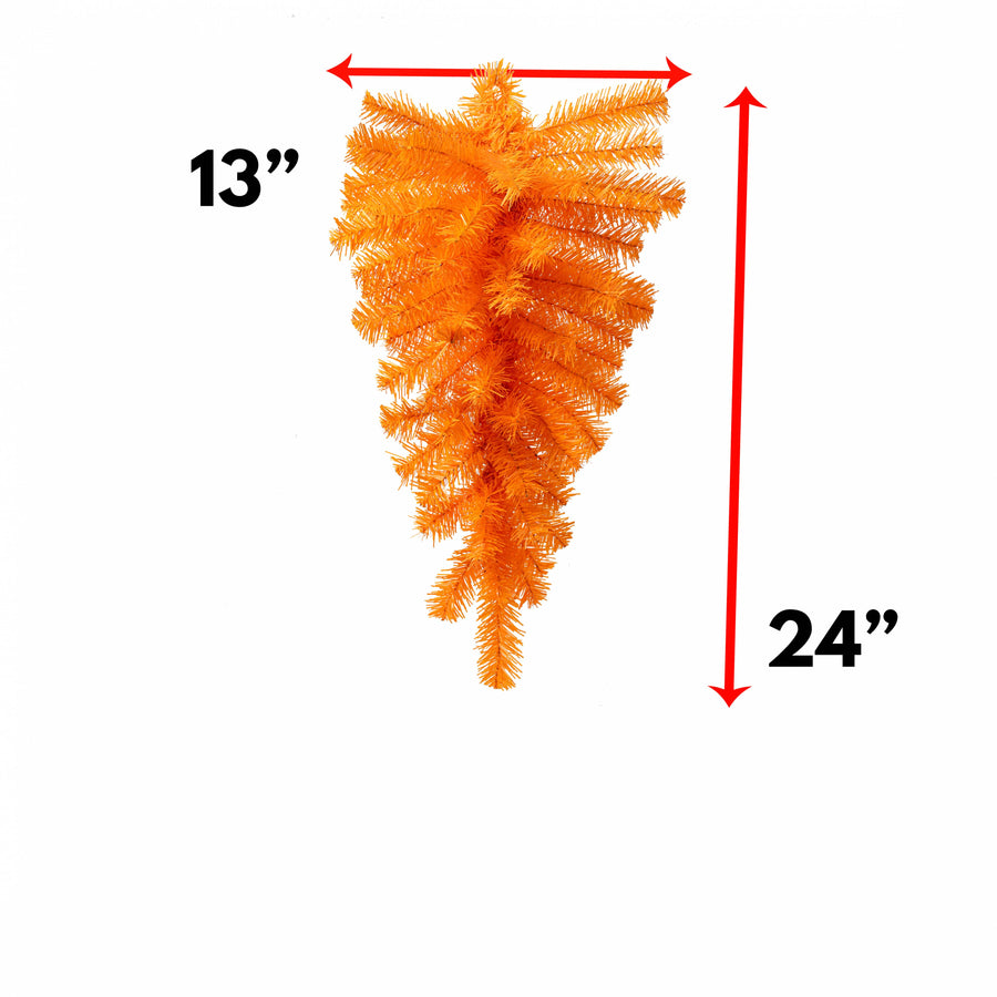 24" Pine Teardrop Swag: Orange (55 Tips)