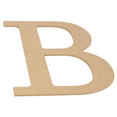 10" Decorative Wood Letter: B