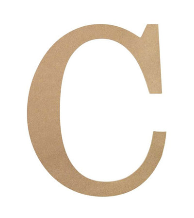 10" Decorative Wood Letter: C